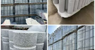 江苏 芝麻白花岗岩挡车柱、隔离柱多少钱