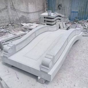 江苏 芝麻灰花岗岩园林景观 小石桥