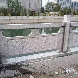 江苏 芙蓉白大花桥梁、河道，石材栏杆、围栏、护栏