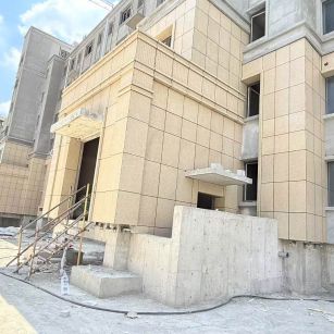 江苏 黄金麻干挂，工地实拍