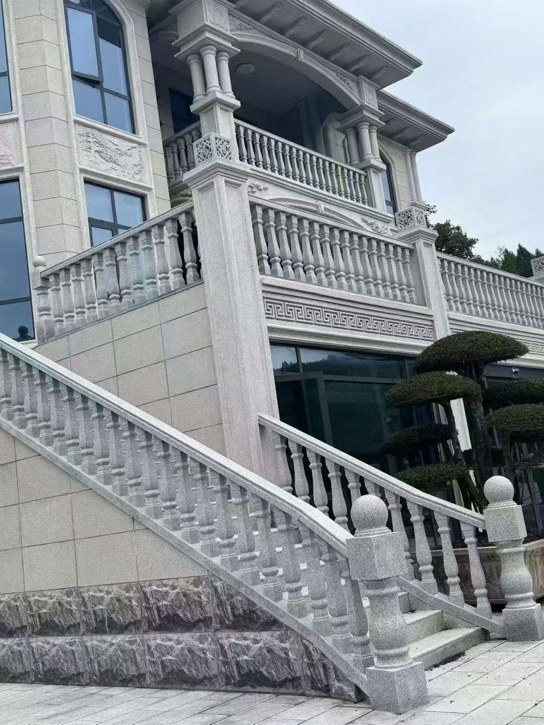 江苏 芝麻白别墅，栏杆