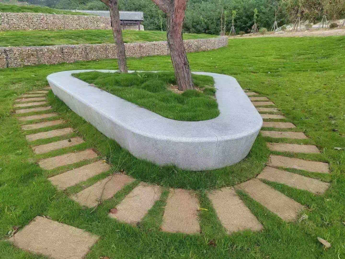 江苏 芝麻白光面整石坐凳