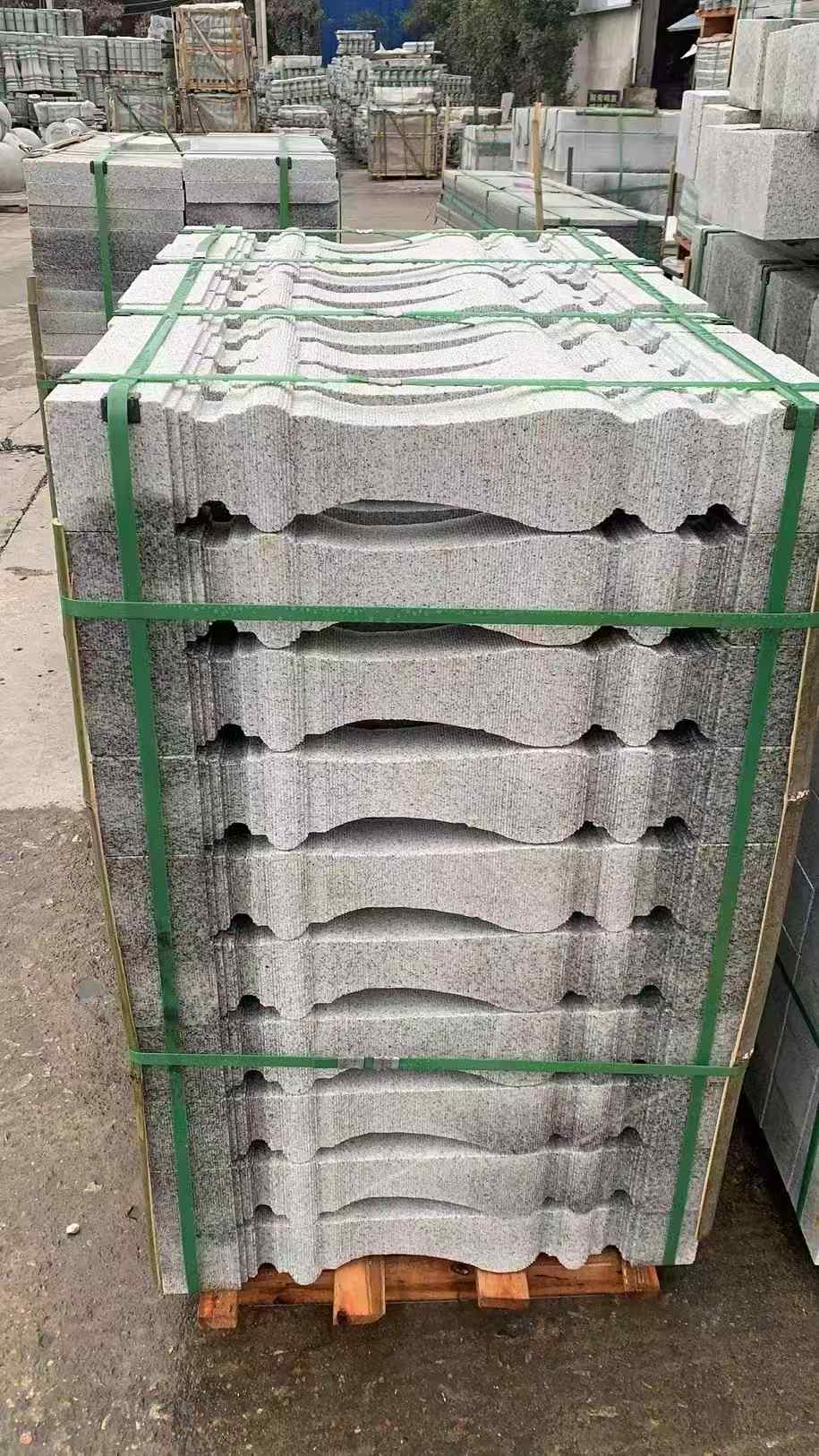 江苏 芝麻白方形拉丝面，栏杆花瓶柱