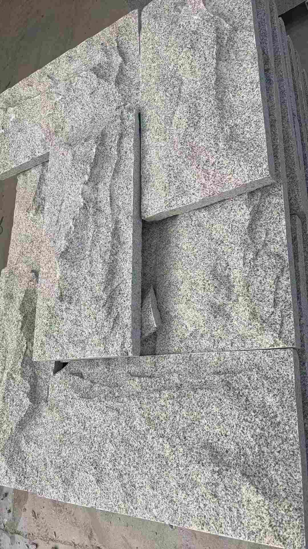 江苏 芝麻白自然面花岗岩成品板