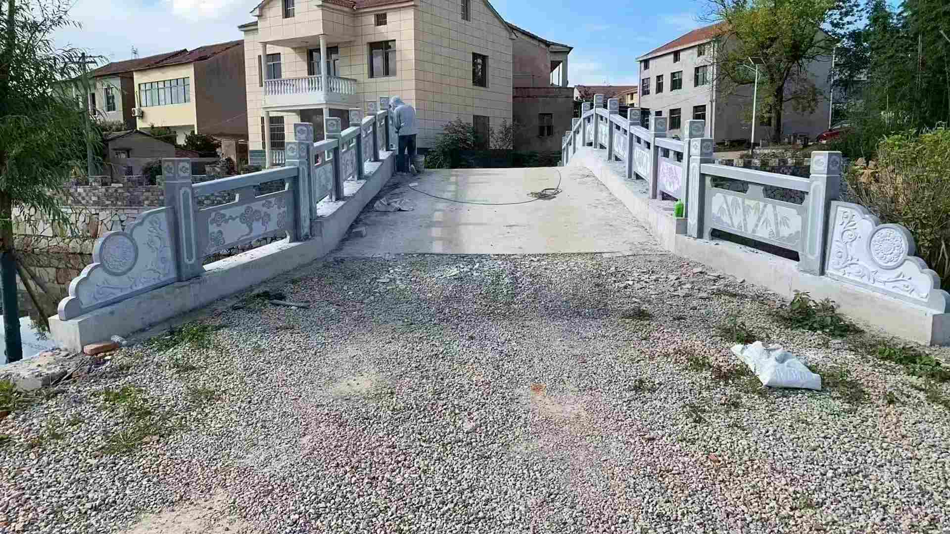 江苏 芝麻灰花岗岩桥栏杆